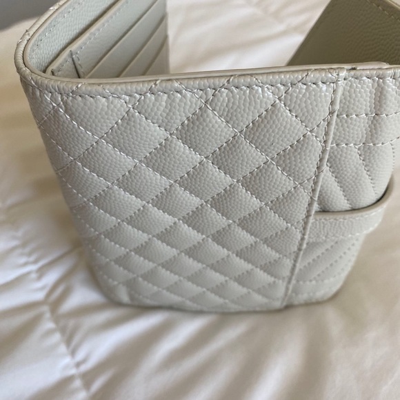 Saint Laurent Compact Tri Fold YSL Leather Wallet - Picture 6 of 7